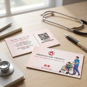 Paediatrics Therapy Business Light Red Card