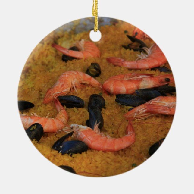 Paella Christmas Ornament (Back)