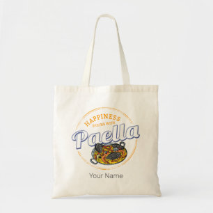 Paella Snack Vintage Spain Paella Pan Souvenir Tote Bag