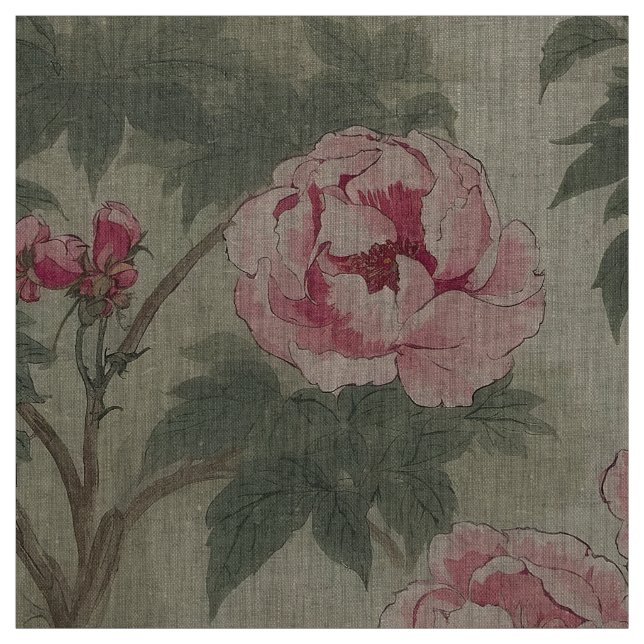 Paeonia Baby Pink Fabric (Swatch)