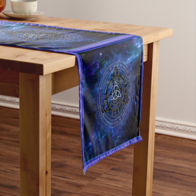 Pagan Calendar Wheel Short Table Runner (In Situ)