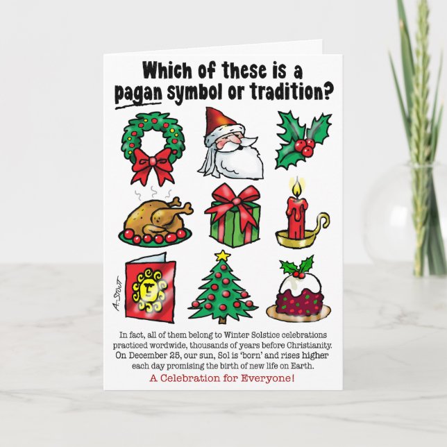 PAGAN CELEBRATION & SYMBOLS - HOLIDAY CARD (Front)