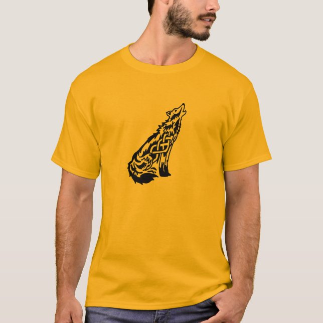 Pagan Celtic Wolf T-Shirt (Front)