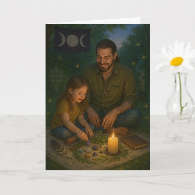 Pagan Father's Day Blessing Card (Small Plant)