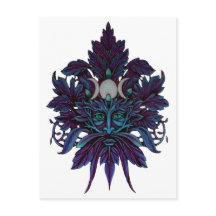 Pagan Green Man Triple Moon Wiccan God