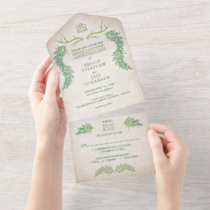 Pagan Handfasting Wedding All In One Invitation