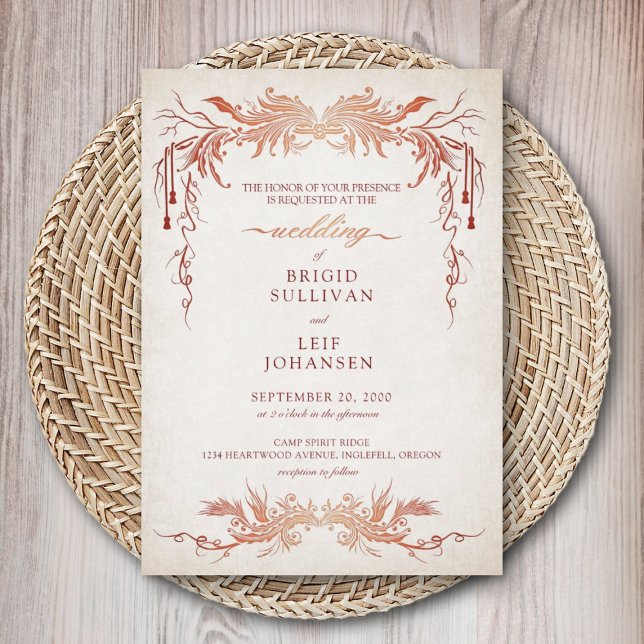 Pagan Handfasting Wedding Invitation (Creator Uploaded)