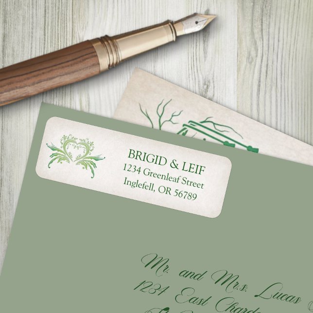 Pagan Handfasting Wedding Return Address Label (Creator Uploaded)