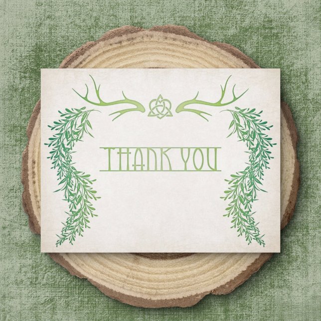 Pagan Handfasting Wedding Thank You Card (Creator Uploaded)