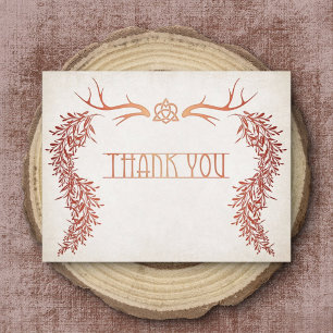 Pagan Handfasting Wedding Thank You Card