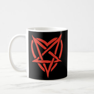 Pagan Heart Dark Aesthetic Grunge Symbol Occult Pa Coffee Mug