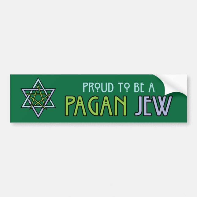 Pagan Jew? Me too! Bumper Sticker (Front)