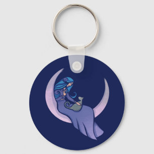 Pagan moon Goddess MoonChild  Key Ring