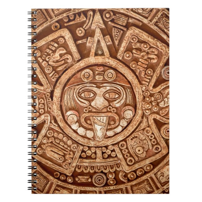 Pagan ornament of a tribe Maya texture Notebook (Front)