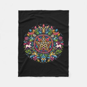 Pagan Pattern Fleece Blanket
