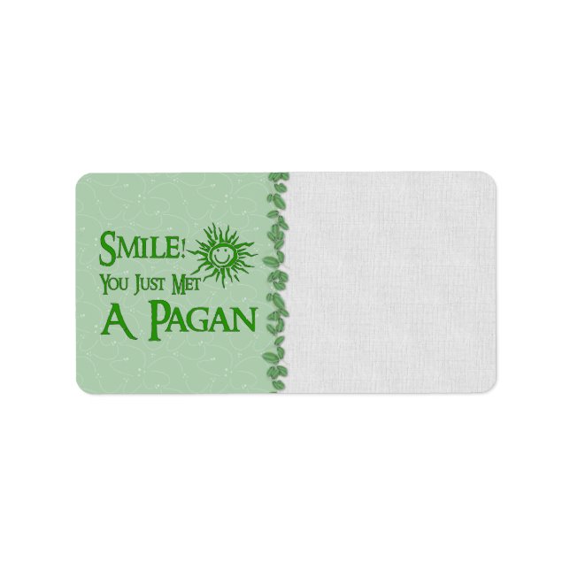 Pagan Smile Label (Front)
