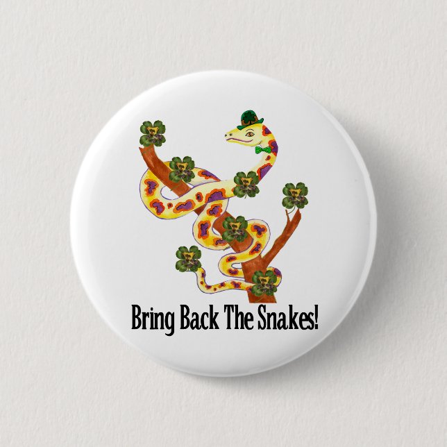 Pagan Snakes 6 Cm Round Badge (Front)
