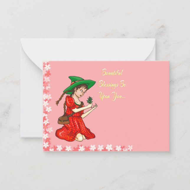 Pagan Spring Greetings Card (Front)