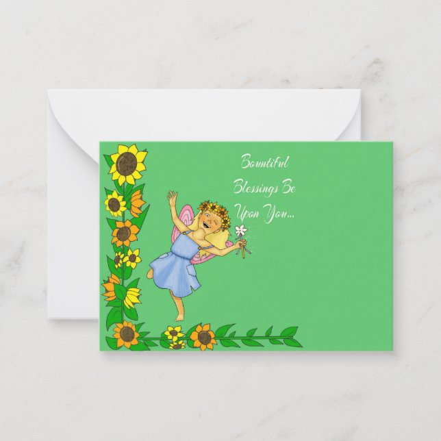 Pagan Summer Greetings Card (Front)