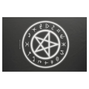 Pagan Symbols Fabric