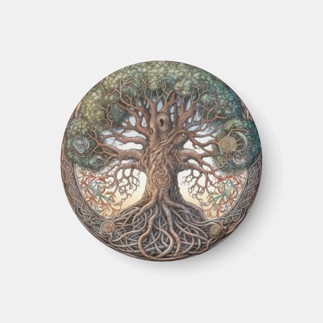 Pagan Tree of Life Magnet (Front)