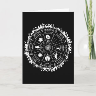 Pagan Wheel Of The Year Witch Wicca Happy Ostara Card