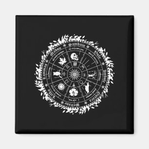Pagan Wheel Of The Year Witch Wicca Happy Ostara  Magnet