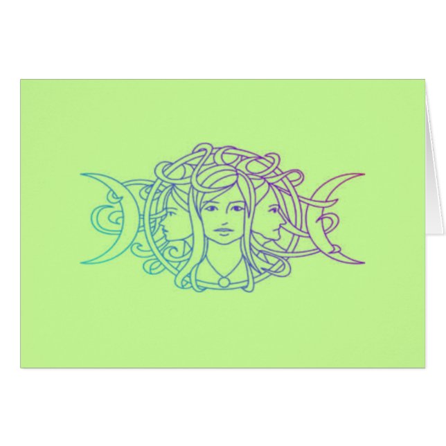 Pagan Wiccan Triple Moon Goddess (Front Horizontal)