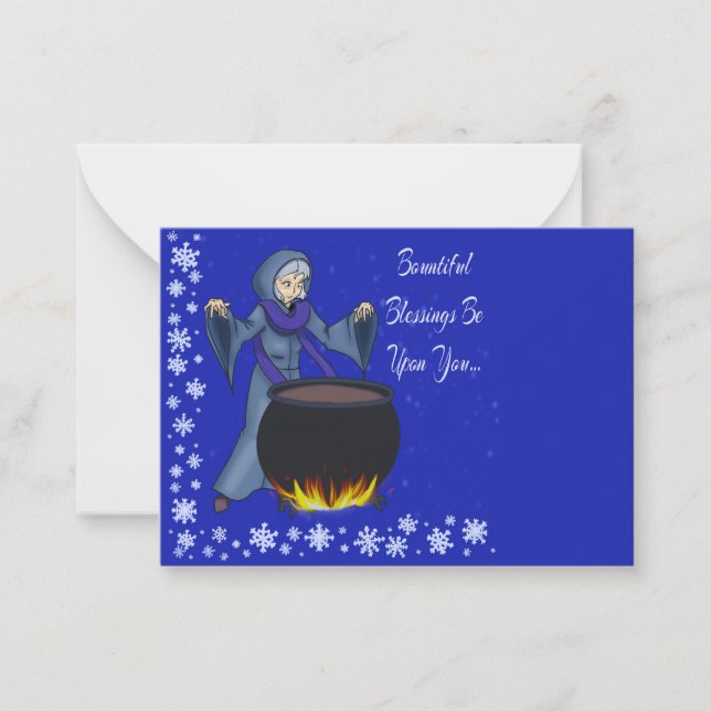 Pagan Winter Greetings  Card (Front)