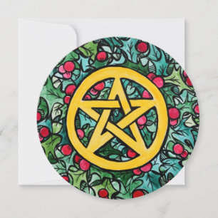 Pagan Yule Pentagram