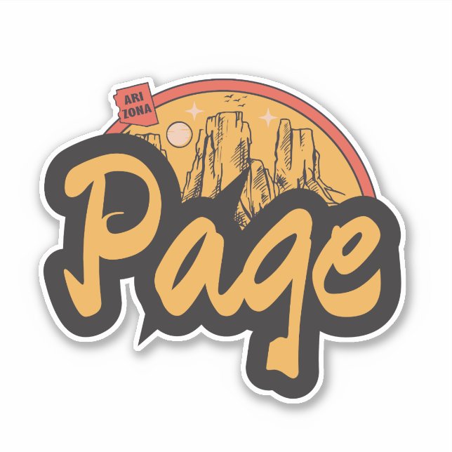 Page, Arizona  Sticker (Front)