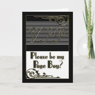 Page Boy V.I.P. Wedding Party Invitation Card