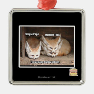 Page display options metal ornament
