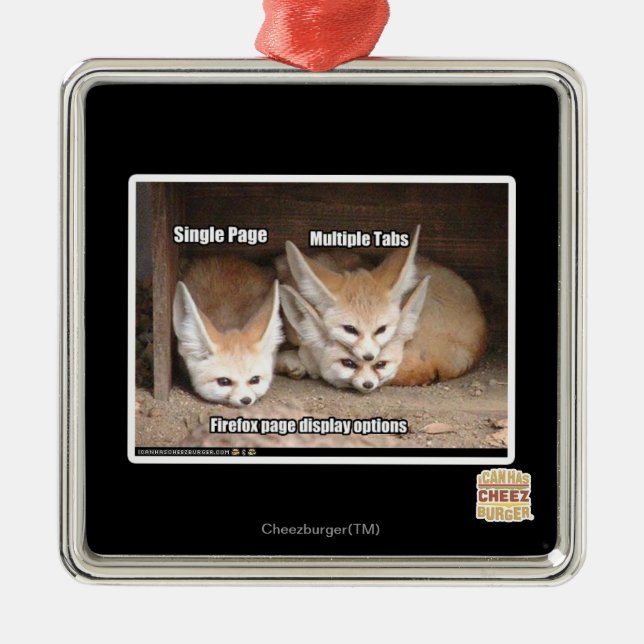Page display options metal ornament (Front)