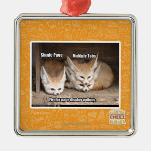 Page display options metal tree decoration