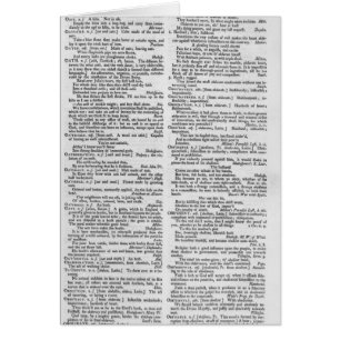 Page from a Dictionary