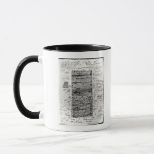Page from one of Balzac's works Mug