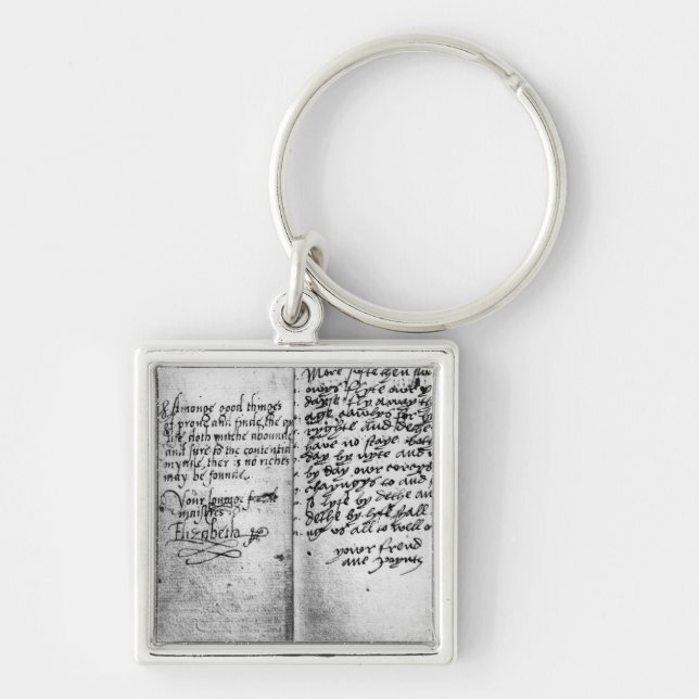 Page of manuscript key ring (Front)