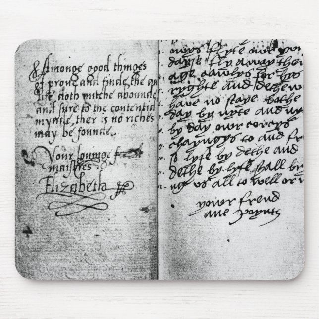Page of manuscript mouse pad (Front)