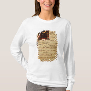 Page of Musical Notation with historiated T-Shirt