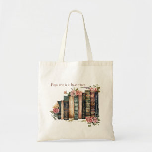 “Page One Is A Fresh Start Tote Bag – Book Lover’s