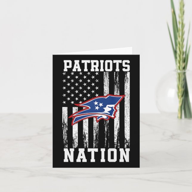 Page Patriots Logo Nation Hs  Card (Front)