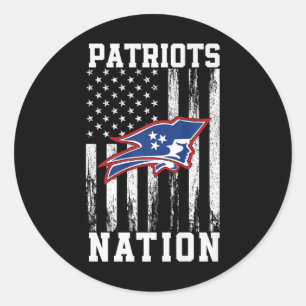 Page Patriots Logo Nation Hs Classic Round Sticker