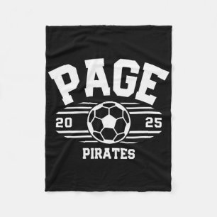 Page Pirates Soccer Byll 2025 Fleece Blanket