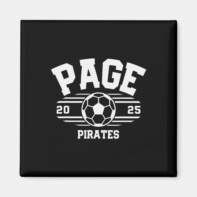 Page Pirates Soccer Ll 2025  Magnet (Front)