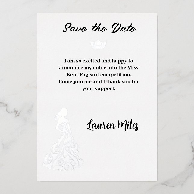 Pageant Announcement (Front)