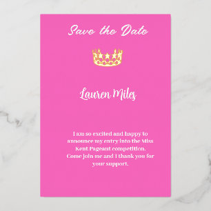 Pageant Announcement