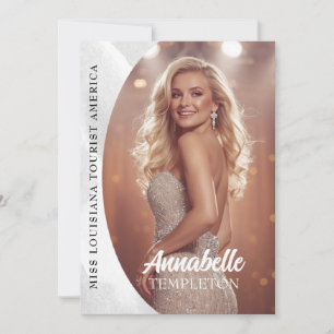 Pageant Autograph Card Marble Pageant Platform