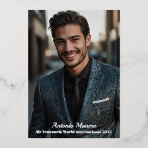 Pageant Autograph Card Real Foil Male Pageants