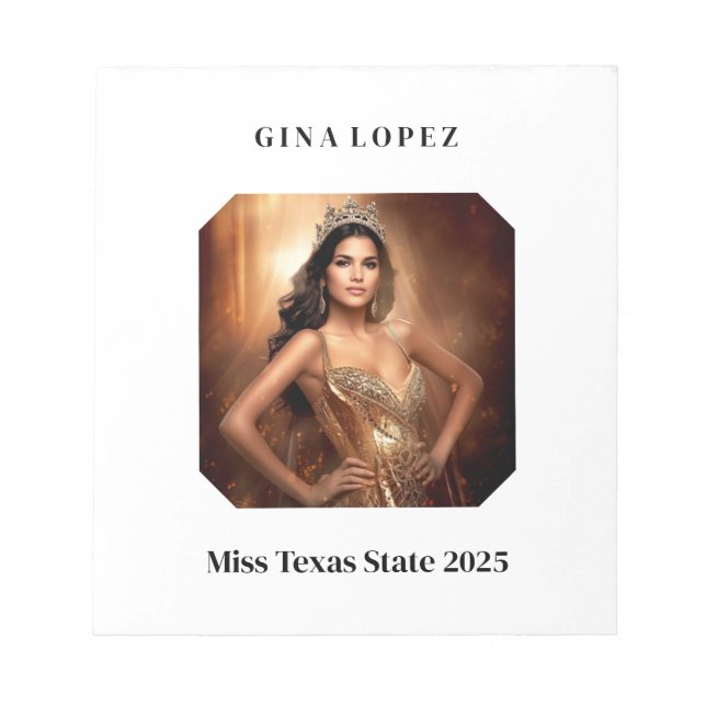 Pageant Autograph Pad (Front)